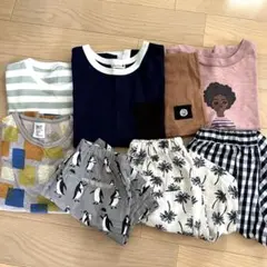 130 キッズ　Tシャツ　パンツ　ブランシェス　他 全８点　子供服