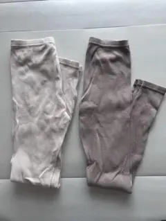 無印良品 リブ編み レギンス 2色セット M/S