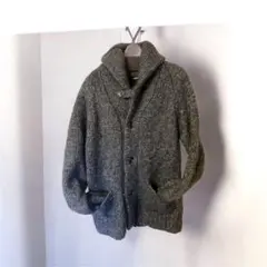 CABANE de zucca ダークグリーン カーディガン