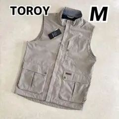 TOROY トロイ メンズ 花粉ガード 多ポケット付きベスト ベージュ M③のサムネイル