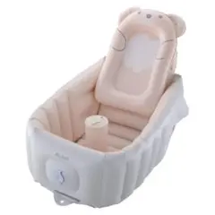 【美品】Richell ベビーバス クマ
