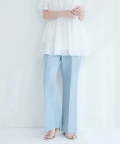osonoハイウエスト美フレアパンツ　ナチュラルクチュール