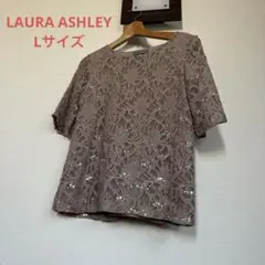 LAURA ASHLEY 半袖 レース スパンコール トップスのサムネイル