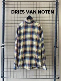 DRIES VAN NOTEN ドリスヴァンノッテン ハイネック チェックシャツのサムネイル