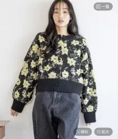 ローリーズファーム　フラワーカーディガンLS