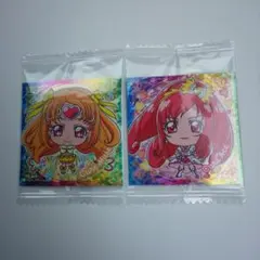 SR 2枚セット プリキュア ウエハース シール レア