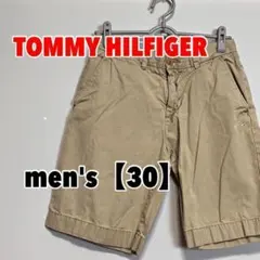 E301【TOMMY HILFIGER】ハーフパンツ【30インチ】ベージュ