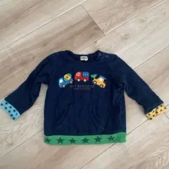 ミキハウスHOT BISCUITS 車両デザイン トレーナー　サイズ90