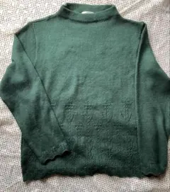 HARMONICA グリーンニット 長袖　深緑