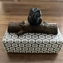 文鎮　ふくろう　長木　ペーパーウェイト