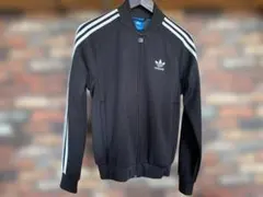 adidas ブラック ジャージジャケット