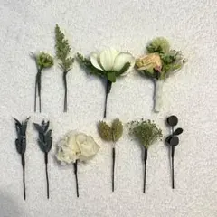 ヘッドドレス９点・ブートニア１点