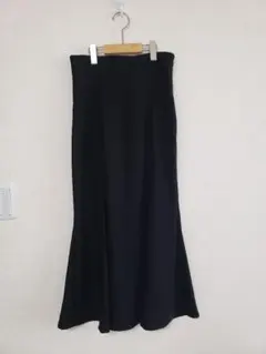 SNIDEL ハイウエスト マーメイド フレアスカート 黒 ロングスカート