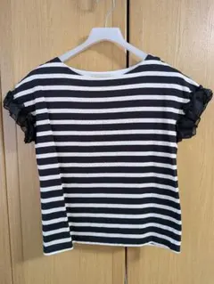 【美品】LUCA LADY LUCK LUCA ボーダー フリル袖 Tシャツのサムネイル