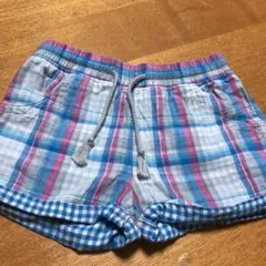 アディダス チェックショートパンツ　Mサイズ