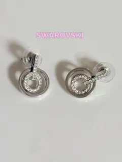SWAROVSKI パヴェ サークル スタッド ピアスのサムネイル