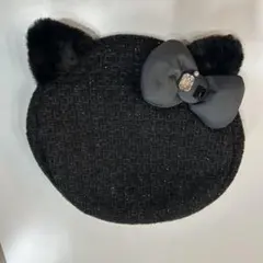 ハローキティ帽子 黒