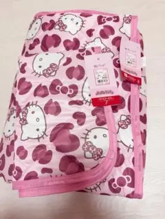 ピンクヒョウ柄キティ ダブルサイズ 枕カバーセット