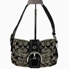 美品 COACH コーチ ソーホー シグネチャー ハンドバッグ レザー y2k