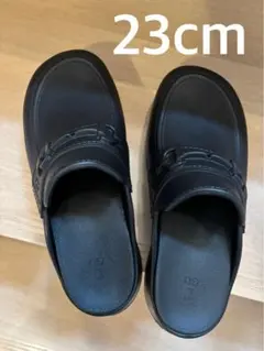 GU ローファークロッグサンダル by rokh ブラック 23cm