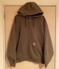 carhartt カーハート 刺繍ロゴ スウェット ジップパーカー XL相当