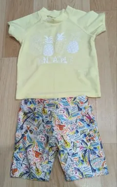 ベビー　キッズ水着上下セット