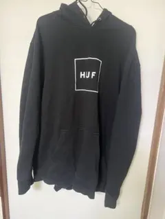 HUF ブラック パーカー XXL