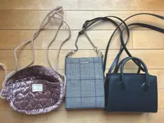 NICE CLAUP などショルダーバッグ3点セット