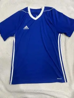 【美品】adidas climacool 青 サッカー　トレーニングシャツ　O