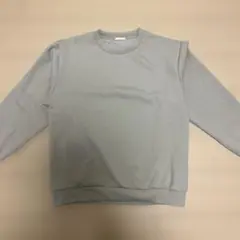 ライトグレー クルーネック スウェット GU
