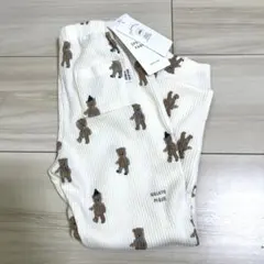 GELATO PIQUE キッズ　クマ柄パジャマ　リブパンツ　ズボン