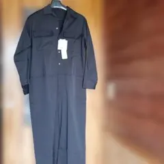 ブラックオールインワン 38/M　つなぎ　サロペット