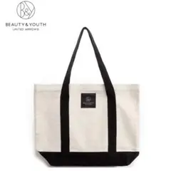 ビューティアンドユースユナイテッドアローズ　ミニトートバッグ　キャンパス　ロゴ入