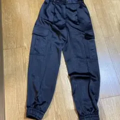 【PLST】サテンカーゴパンツS ブラック