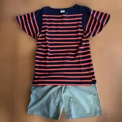 green（現:HYKE） ボーダーTシャツ＋Gap ショートパンツ　セットのサムネイル