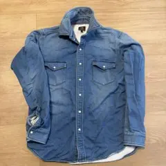 BEAMS HEART デニムシャツ Lサイズ ブルー