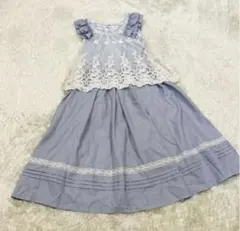 axes femme POETIQE レース　切り替え　ワンピース　Mサイズ