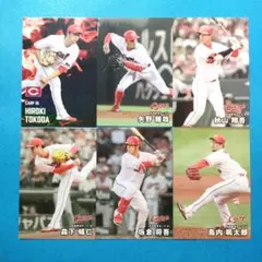 2025カルビープロ野球チップス第1弾　広島カープ　スターカード他6枚