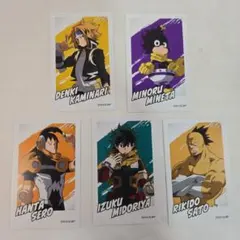 僕のヒーローアカデミア ぱしゃこれ風カード 5枚セット 緑谷出久 他