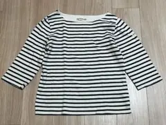 BEAMS HEART ボーダー ロンT cotton 100% ナチュラル