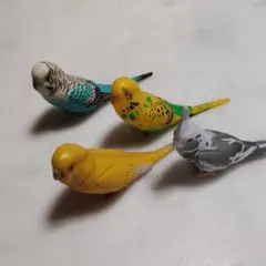 メルカリセール！インコ　鳥　フィギュアセット