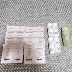 ELIXIR 美白化粧水 乳液 サンプル & AYURA 入浴剤のサムネイル