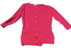 【美品】R.F 7分丈ピンクカーディガン