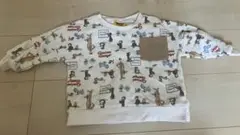 バースデイ おさるのジョージ 裏起毛 トレーナー 90cm
