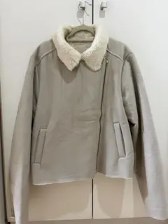 ムートンコート　ショート丈