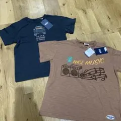 ブリーズ車デザインワッペンTシャツ2枚セット新品未使用タグ付き120センチ