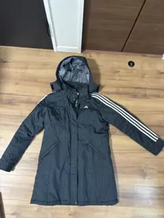【美品】adidas 中綿ジャケット M レディース ブラック ベンチコート