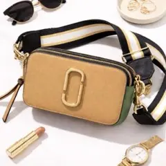 Marc Jacobs ショルダーバッグ ベージュ/グリーン