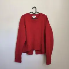 【完売品】レッド 長袖 ニット・セーターのサムネイル