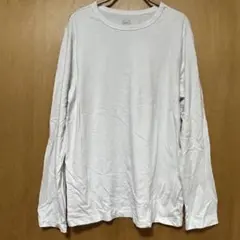 wonder nation 【サイズXXL 】長袖Tシャツ白T ロンT 重ね着に